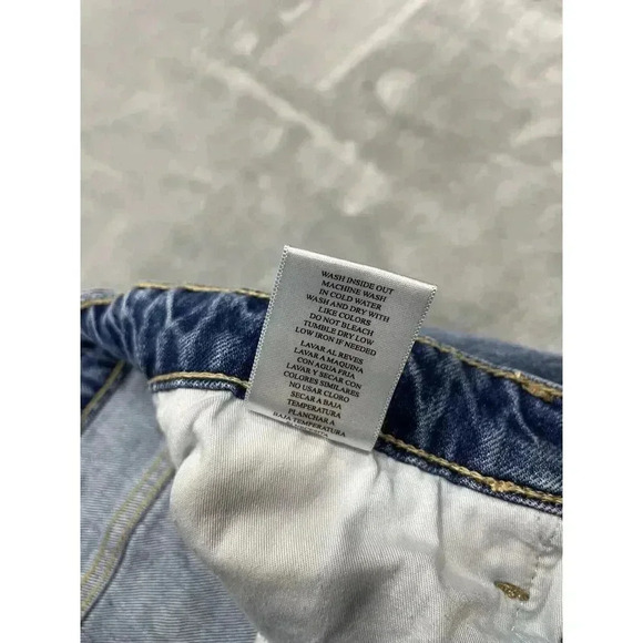 KanCan Jeans Womens 31 Blue 90s Straight Leg Distressed Medium Wash Denim Pocket - Picture 9 of 9